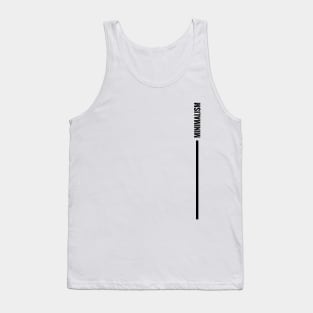 Minimalism design by minimal DM (Black vertical version) Tank Top